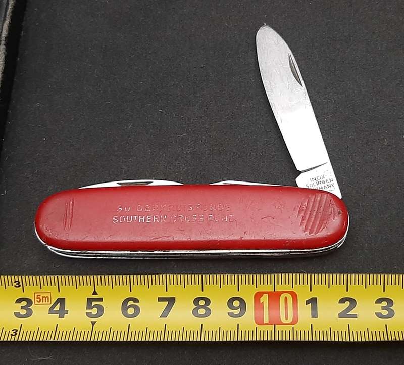 **Border War : 1980s SADF Southern Cross Fund Pocket Knife ( Solingen).**.**
