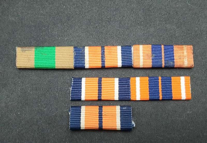 **Border War : 1980s SADF Service Medals Ribbon Bars x 3 **