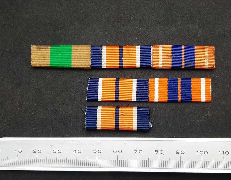 **Border War : 1980s SADF Service Medals Ribbon Bars x 3 **