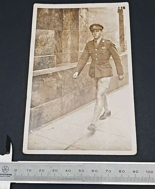 **WW2: SAAF Air Observer Serviceman in Egypt Photograph (Alexandria).**