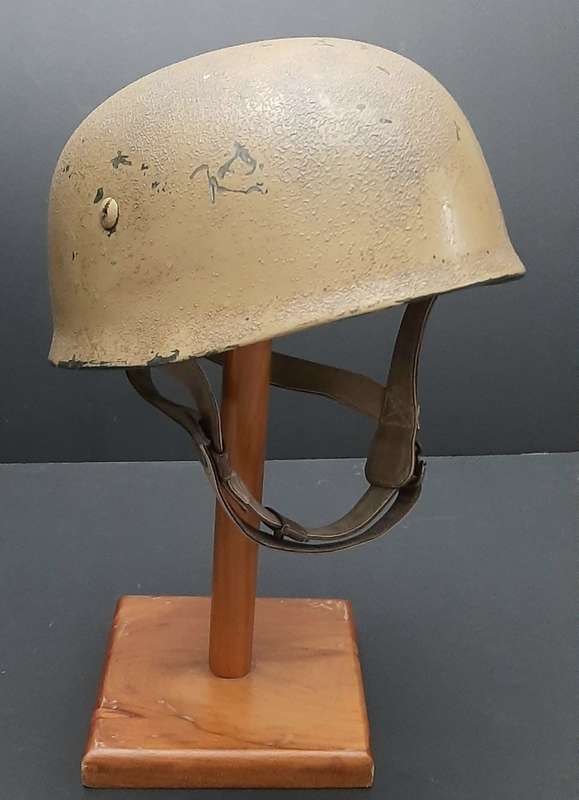 Rare German GSG-9 Police 1970s Ballistic Fibre Helmet w/ Strap (59/60)