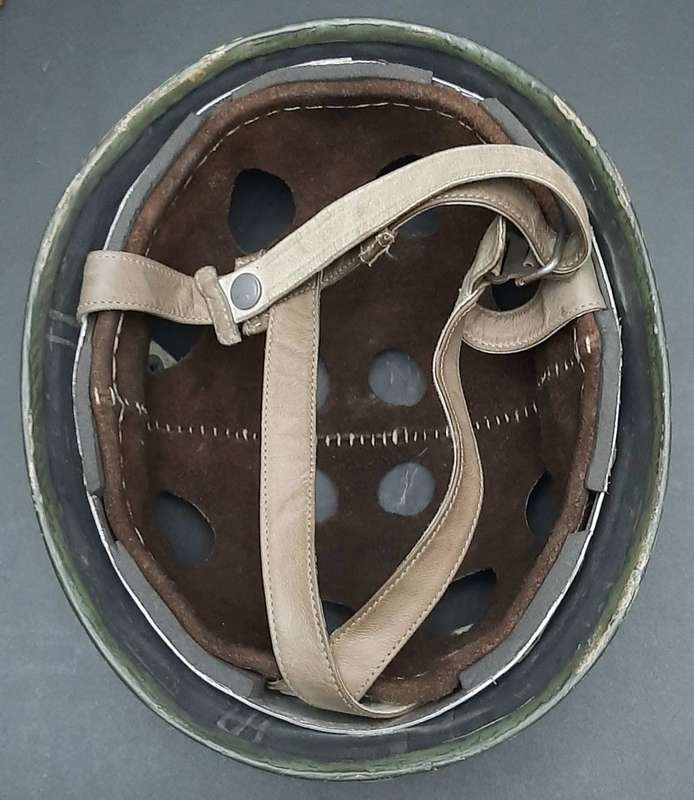 Rare German GSG-9 Police 1970s Ballistic Fibre Helmet w/ Strap (59/60)