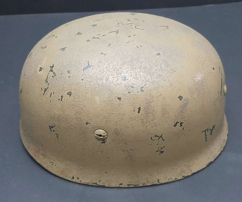 Rare German GSG-9 Police 1970s Ballistic Fibre Helmet w/ Strap (59/60)