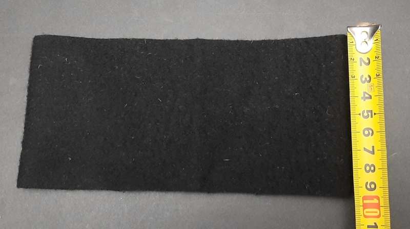 **Border War: 1970s SADF Officer's Ceremonial Mourning Arm Band (Medium).**