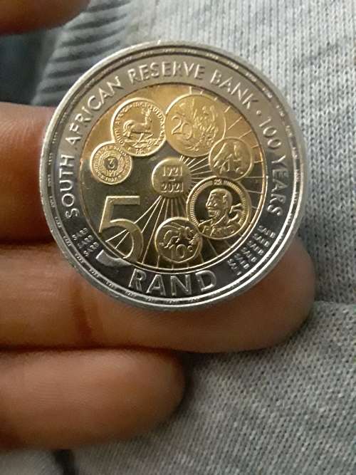 South African Reserve Bank 2021 R5 coin