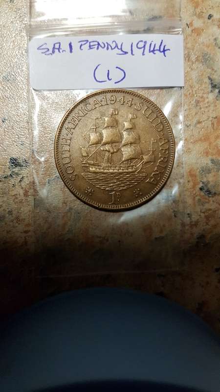 South African 1 penny 1944