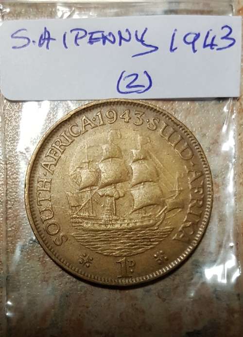 South African 1 penny 1943