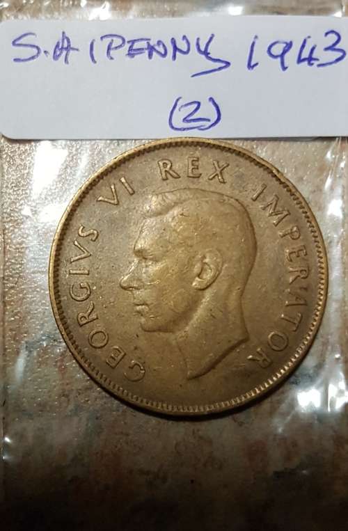 South African 1 penny 1943