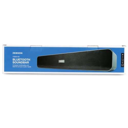 Jebson Wireless Bluetooth Soundbar with FM Radio and Build-In Mic, Support SD Card, USB, AUX