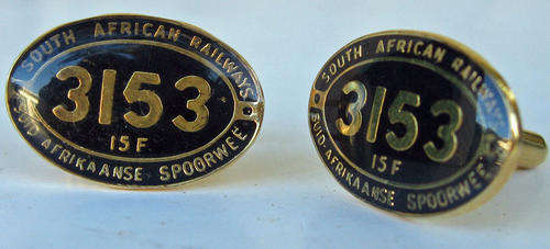 Pair of 'SAR' cufflinks 15F no. 3153