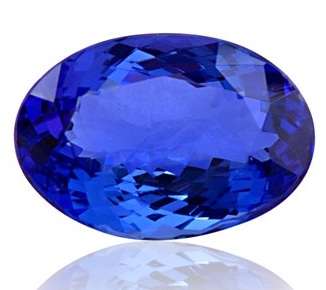 0.90CT TANZANITE [D.H.K. CERTIFIED] BLUE VIOLET VS Clarity OVAL 7X5MM Guaranteed 100% Natural