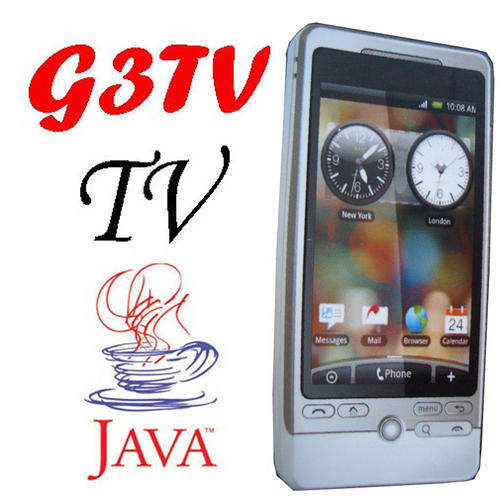 G3TV Java HIGH QUALITY TV phone & TOUCH SCREEN in WHITE/SILVER COLOR