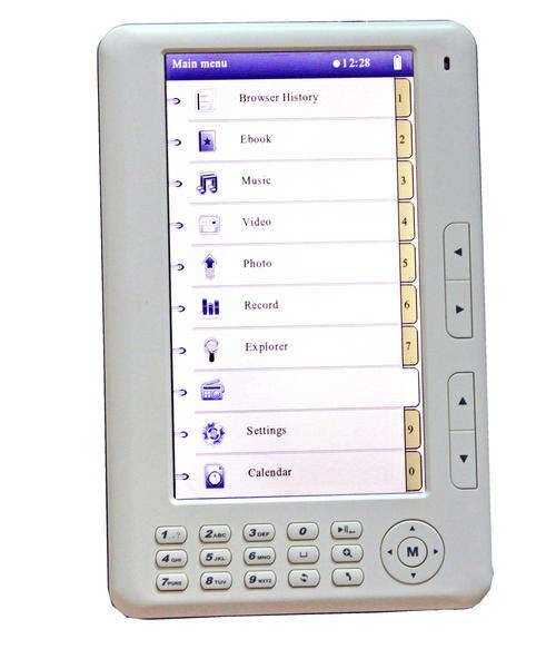 EBOOK READER 4GB 7INCHES , DIGITAL VIDEO AND AUDIO PLAYER, EBOOK-02