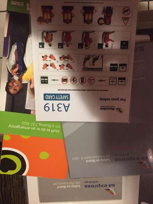 Airlines Safety Cards (various, see discription)