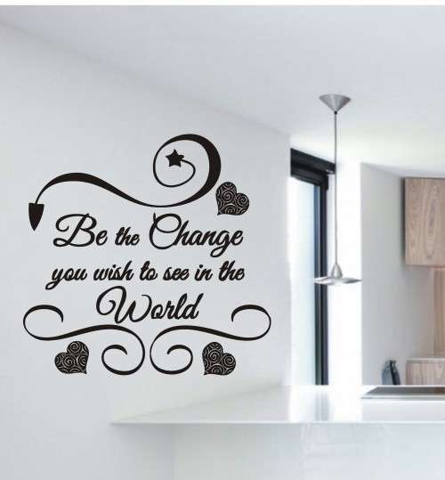 VINYL DECAL BE THE CHANGE