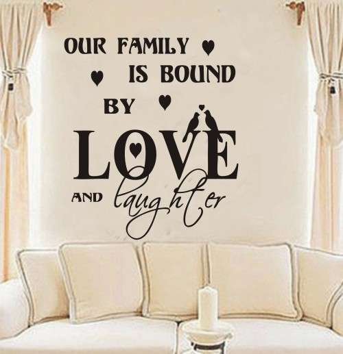 WALL DECAL - LOVE AND LAUGHTER
