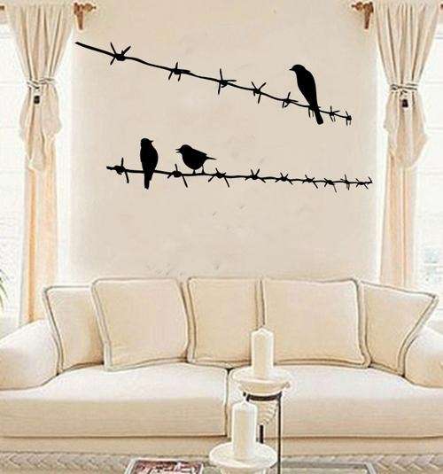 WALL DECAL - BIRDS ON A WIRE
