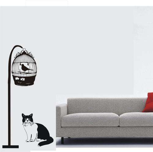 ON SPECIAL!!! 2 ONLY MATT BLACK BIRDCAGE AND CAT 0N SALE