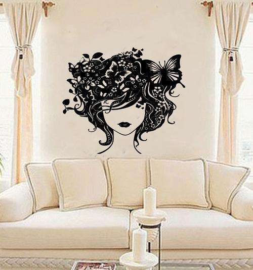 VINYL DECAL BUTTERFLY FACE