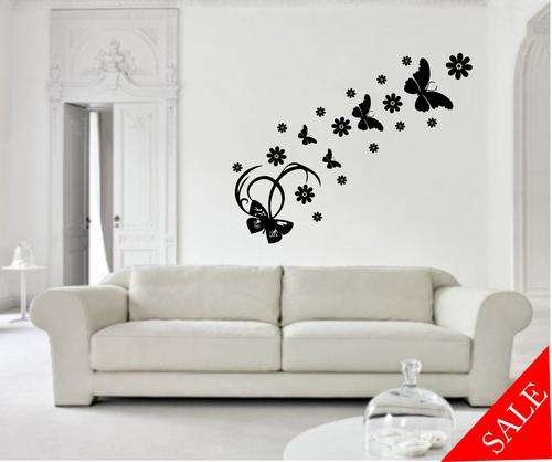 ON SPECIAL CURLS BUTTERFLY DAIZY VINYL DECAL