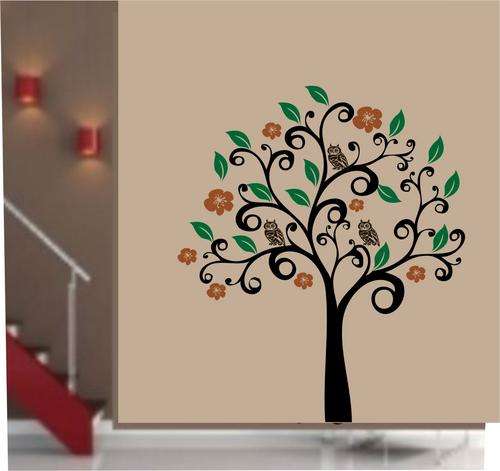 VINYL DECAL - SUPER LARGE COLOURED TREE