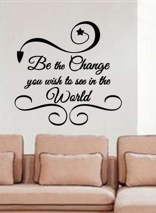 VINYL DECAL - BE THE CHANGE