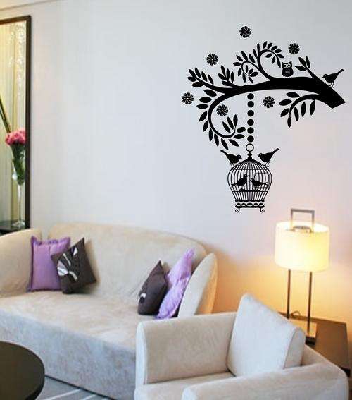 VINYL DECAL - BIRDCAGE BRANCH LARGE