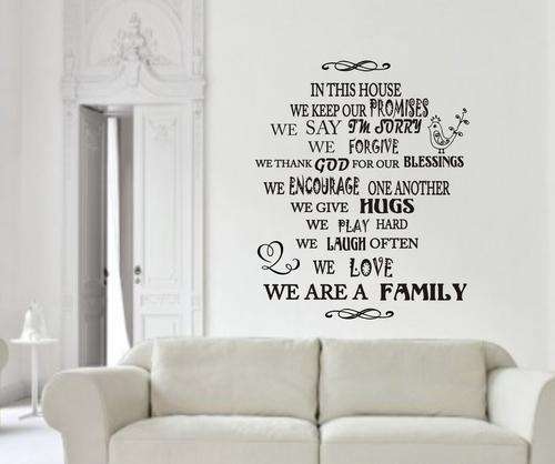 VINYL DECAL -IN THIS HOUSE