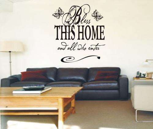 VINYL DECAL - BLESS THIS HOME