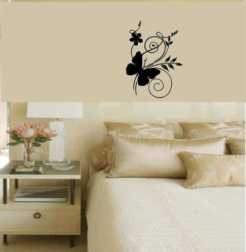 VINYL DECAL BUTTERFLY VINE