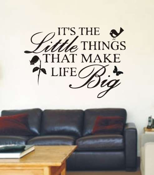 VINYL DECAL LITTLE THINGS