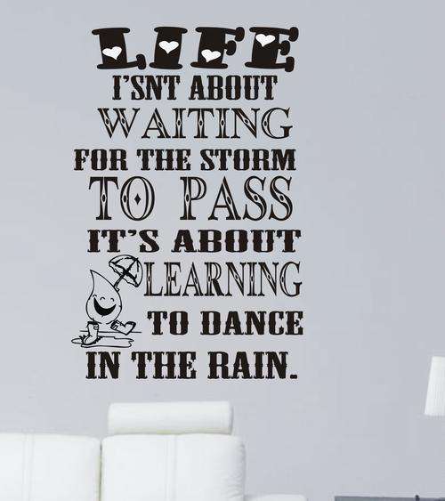 VINYL DECAL - DANCE IN THE RAIN