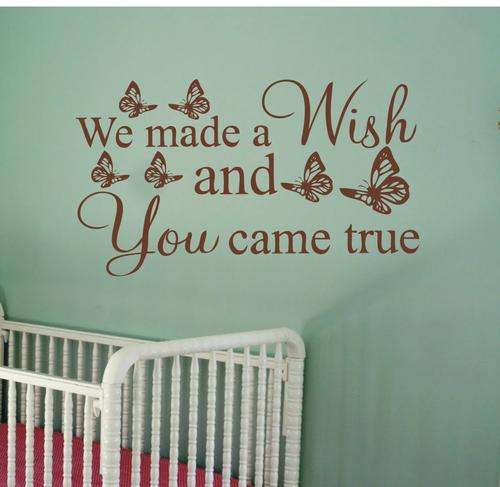 WALL DECAL- we made a wish
