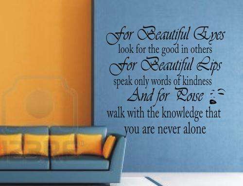 VINYL DECAL - BEAUTIFUL EYES