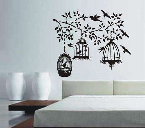 WALL DECAL - 3 BIRDCAGES