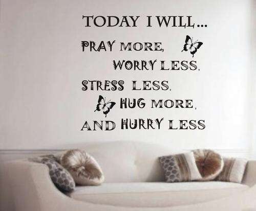 WALL DECAL - WORRY LESS