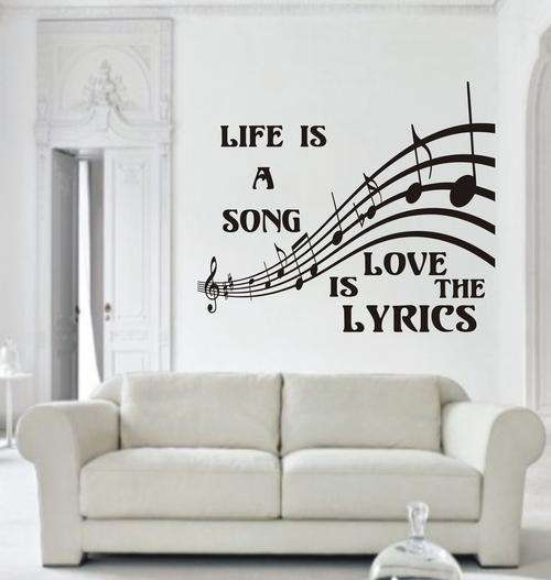 WALL DECAL - LYRICS