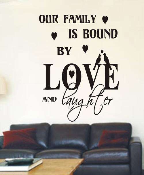 WALL DECAL - LOVE AND LAUGHTER