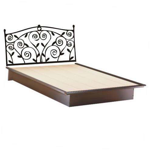 WALL DECAL SINGLE BED HEADBOARD