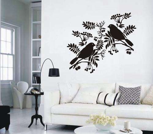 WALL DECAL - BIRDS ON A CHERRY TREE BRANCH
