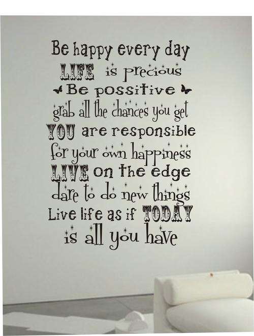 WALL DECAL - BE HAPPY EVERYDAY