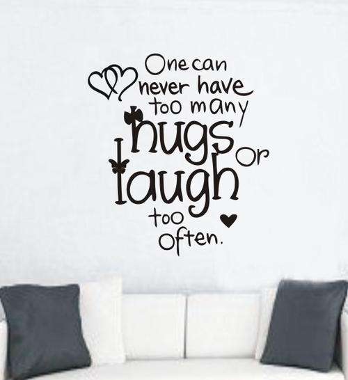 WALL DECAL - HUGS AND LAUGHS