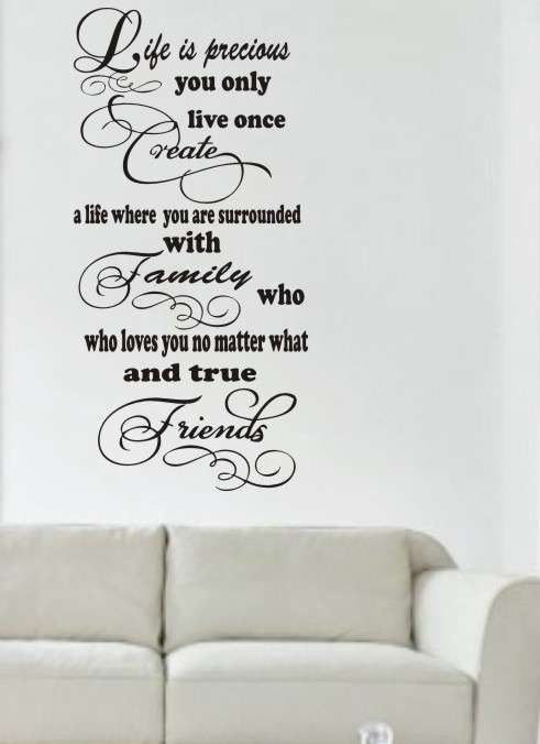 WALL DECAL - YOU ONLY LIVE ONCE
