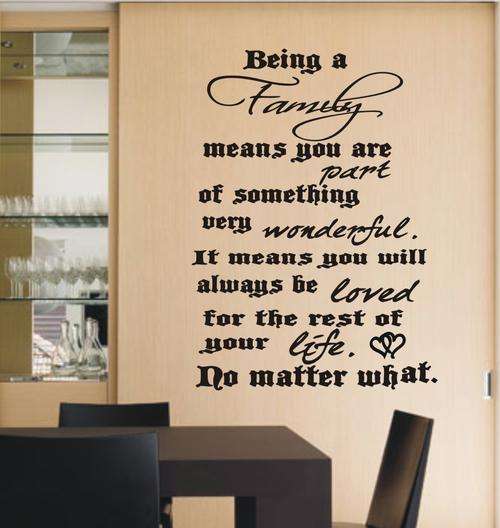 WALL DECAL - NO MATTER WHAT