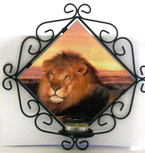 WROUGHT IRONFRAME AND TILE WITH YOUR OWN PICTURE ON IT
