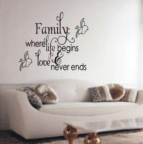 WALL DECAL - LIFE BEGINS- please look at my special shipping rates for 3 deals or more