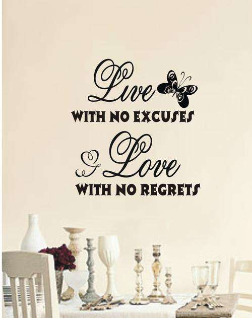 VINYL DECAL - regrets
