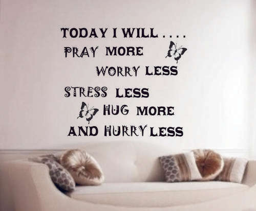 VINYL DECAL - WORRY LESS