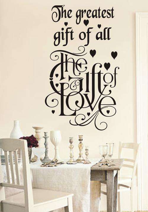 VINYL DECAL- gift of love