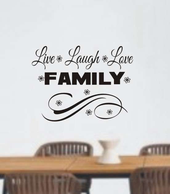 WALL DECAL - LIVE LOVE FAMILY